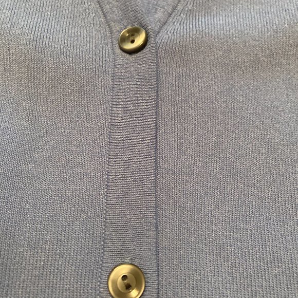 Classic Sky Blue Land's End Cardigan Sweater Size Large - Picture 4 of 5